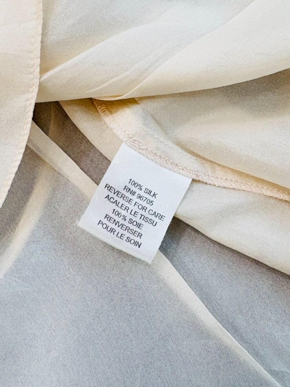 Rebecca Taylor Silk Ruffle Blouse Cream Tie Back Romantic Top Sz 2 Coquette - Picture 5 of 8